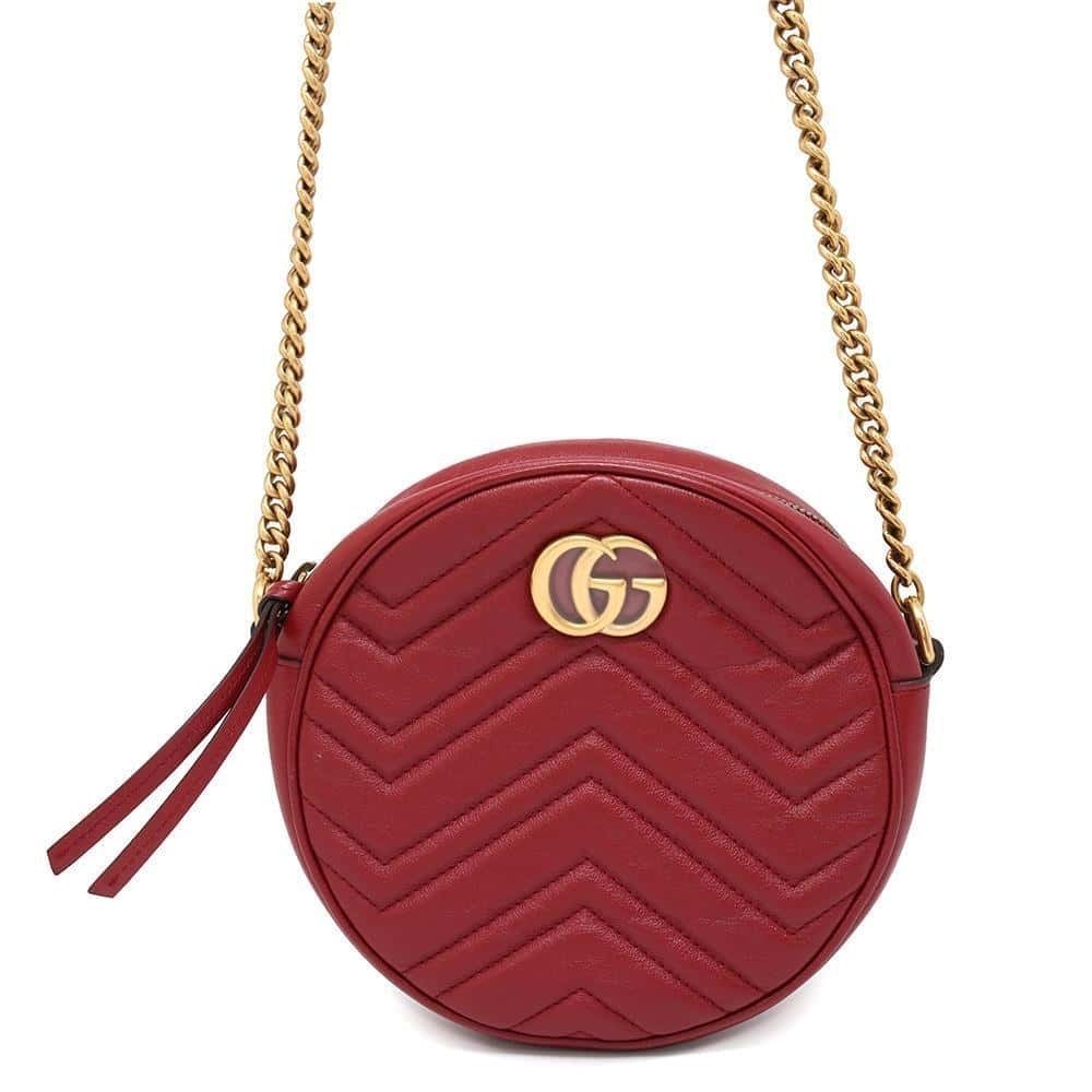 Gucci Chain Shoulder Bag Round Heart
